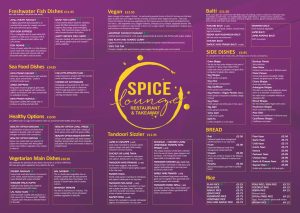 Eat In Menu - Spice Lounge Takeaway Petersfield Authentic Indian Cuisine Petersfield Hampshire Indian Restaurant