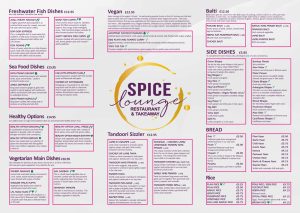 Eat In Menu - Spice Lounge Takeaway Petersfield Authentic Indian Cuisine Petersfield Hampshire Indian Restaurant